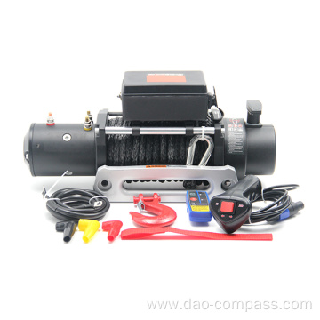 electric winch 13500lb with synthetic rope